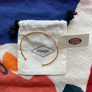 Fossil bracelet with turquoise decal